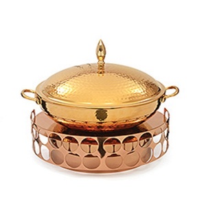 <b>Chafing</b> Dish with Roll Top Lid and Hydraulic Hinges for Soft Closing and <b>Gel</b> Based Burner Container for Heating Purposes - Product Image 2