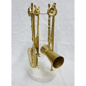 Nhà Máy Trực Tiếp <span class=keywords><strong>Barware</strong></span> Thanh Giỏ Hàng Cocktail Công Cụ Vàng Brass Mạ Thông Tư Đá Cẩm Thạch Cơ Sở Cao Cấp Chất Liệu Cocktail Làm <span class=keywords><strong>Barware</strong></span> - Product Image 1