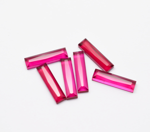 Dark Red <span class=keywords><strong>Ruby</strong></span>ファセットロングクリスタルスライス20X 5mmラボルビーコランダムファセットチューブDIYジュエリー - Product Image 6