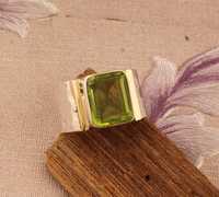 Bague de fiançailles et de mariage en argent sterling avec pierre Druzy taille émeraude faite à la main, bijou tendance style bohème hippie, cadeau idéal