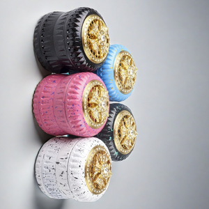 Trituradora de hierbas con cintura de diamante de diseño de lujo, molinillo de hierbas multifunción para caja de papel rodante - Product Image 2