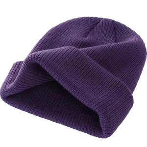 Unisex Adults Solid Color Warm Breathable Waterproof 100% Polyester <b>Beanies</b> Casual Autumn Winter <b>Hats</b> - Product Image 4
