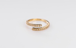 Gold Princess Design Crystal Engagement Fine Hand <b>Couple</b> Lovers Girls Marriage <b>Rings</b> - Product Image 3