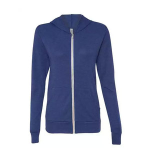 Men's Bella Canvas Tri-blend Full <b>Zip</b> Lightweight Hoodie Soft Blended <b>Hooded</b> Jacket XS-2XL Front Zipper Ribbed Sweatshirt Hoodie - Product Image 3