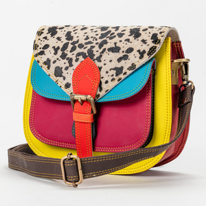 Thời trang nhỏ nắp túi thiết kế rộng dây đeo Yên Phụ Nữ Vai túi sang trọng 100% chính hãng da Crossbody Túi xu hướng Nhỏ Ví - Product Image 1