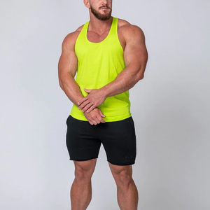 Men's High Quality Customizable Fitness Workout Stringer Top Fashionable Design Gym Tank Top for Summer Season Wear - Product Image 6