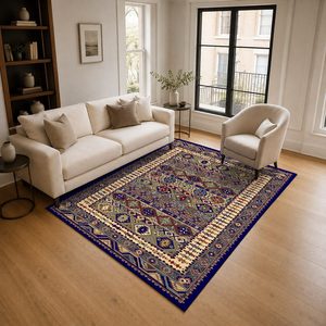 RUGS DEPOT LXDP-0368 Wholesale Multicolor Neutral Modern Vintage Digital Printed Machine Washable Chenille Area Rug Non <b>Slip</b> - Product Image 2