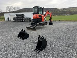 2021 para Kubota, Mini excavadora sobre orugas, maquinaria de movimiento de tierras, componentes centrales, Motor, Motor, bomba, engranaje, Huade hidráulico-Comprar - Product Image 6