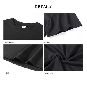 Camiseta de algodón de gran venta para hombre, camiseta personalizada de manga corta con cuello redondo OEM, camiseta informal básica multicolor de tela transpirable suave - Product Image 6