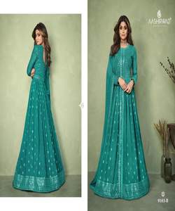 Tendance nouveau Salwar Kameez costume Dupatta indien et pakistanais dames femmes portent broderie pierre travail filet de soie bas prix à Surat ApparelGarment - Product Image 2