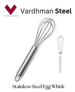 ตะกร้อตีไข่สแตนเลสขายส่ง เหมาะสำหรับไข่ แป้ง และอื่นๆ ตะกร้อสแตนเลส ตะกร้อตีไข่โลหะ เครื่องตีไข่ - Product Image 5