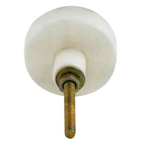 Bouton Intercross en Marbre Rond Blanc et Bois Vente Chaude Boutons en Marbre avec Taille de Forme de Couleur Personnalisée Fabriqué en Inde Article - Product Image 2