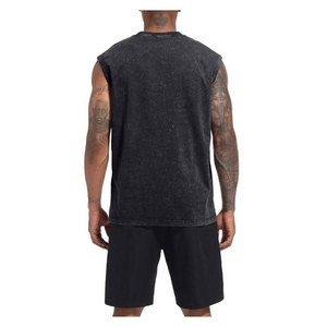 Débardeur léger pour hommes, vêtements de sport tricotés et décontractés, vêtements de fitness à boutons, évacuation de l'humidité et ajustement musculaire - Product Image 4