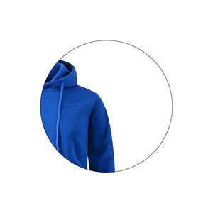 Sweat-shirt pour homme personnalisé OEM, bleu, en molleton de coton 400 g/m², pull-over essentiel, sweat-shirt vierge, vente en gros d'usine, faible MOQ, haute qualité - Product Image 4