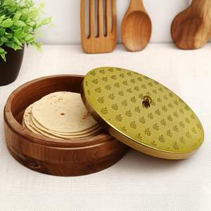 Caja de madera Chapati Caja de tendencia Chapati 100% Precio de fábrica directo natural Hecho a mano indio - Product Image 1