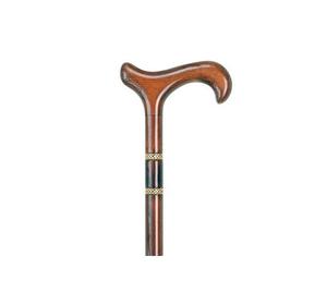 Bijou Brown Derby Escort Muleta Bastón para caminar Bastón de madera de alta calidad Fabricante de bastones para caminar asequibles de primera calidad - Product Image 1