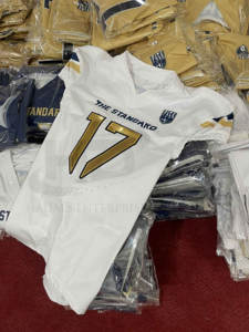 Uniforme de football américain robuste à 12 panneaux Services OEM Uniforme de football américain de dernier style - Product Image 6