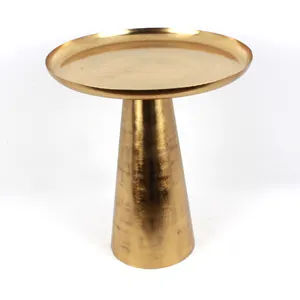 Neuzugang Eisen Seitentisch mit Gold-Aufbereitung Heimdekor handgefertigte Eisenmöbel neuestes Design top modisches Produkt zu verkaufen