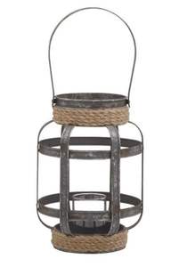 Lanterne ovale de qualité supérieure en métal galvanisé Lanterne décor à la maison Framhouse utiliser une lanterne à bougie décorative - Product Image 5