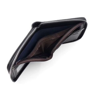 Portefeuille porte-cartes en cuir PU de haute qualité, portable, avec logo personnalisé, doublure en polyester, vente en gros pour hommes 2026 - Product Image 5