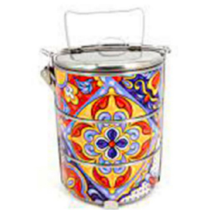 Men in thép không gỉ 5 Tier clip khóa <span class=keywords><strong>tiffin</strong></span> sôi động mughal mô hình, văn phòng/trường Dã Ngoại tàu sân bay - Product Image 2