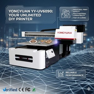 Stampante UV 6090 per Penne, Macchina da <span class=keywords><strong>Stampa</strong></span> Digitale Flatbed 60x90cm con Epson I3200, Supporto <span class=keywords><strong>Stampa</strong></span> ad Alta Definizione e Texture 3D - Product Image 1