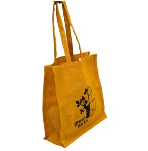100% Jute Eco Friendly Jute Shopping bag long manche avec gousset différentes tailles et couleurs exportation directe depuis l'usine du Bangladesh - Product Image 3