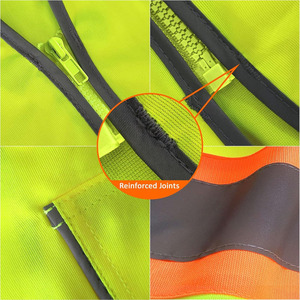 Chaleco reflectante con certificación CE Night Hi Vis Yellow Security Ropa de seguridad laboral Ropa DE TRABAJO - Product Image 5
