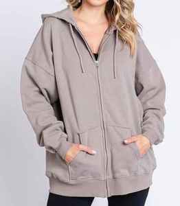 New Design Winter Long Front Logo Breathable Anti-Wrinkle Women <b>Hoodies</b> 100% Cotton Streetwear Outdoor Use Wholesale - Product Image 3