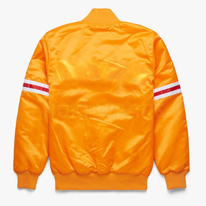 Chaqueta de invierno Letterman de satén de manga larga de fabricación de fábrica chaqueta de Letterman de satén personalizada - Product Image 2