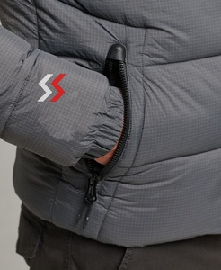 Wholesale 2025 Customized Logo Puffer <b>Jacket</b> for Men OEM Printed Winter Fleece <b>Jacket</b> <b>with</b> <b>Pocket</b> Men Puffer <b>Jacket</b> Custom - Product Image 6