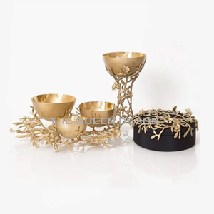 Ensemble de porte-encens en métal haut en bois pour usage religieux Moyen-Orient Ramadan Brûleur d'encens décoratif pour la maison - Product Image 3