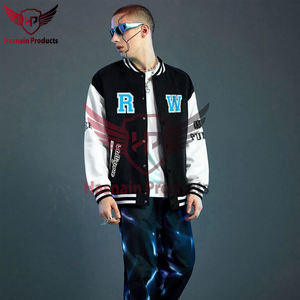 Meilleure vente Veste universitaire grande taille hiver printemps automne haute qualité sur mesure avec col montant Style américain à la mode - Product Image 3