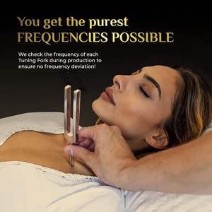 Set de Diagnóstico de Sintonización Sensorial de Acero Inoxidable 128Hz 256Hz 512Hz Accesorios de Yoga y Meditación y Dispositivos de Terapia de Sonido - Product Image 5
