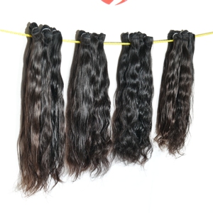 Vente en gros de cheveux vierges indiens bruts non traités à double trame à ondulations profondes Styles ondulés bon marché Aucun traitement disponible - Product Image 3