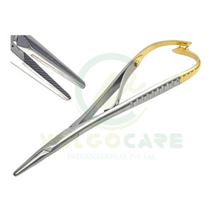 ที่จับเข็ม Mathieu Ligature Elastic Placing Needle Holder ขนาด 5.5 นิ้ว พร้อมตัวแยกเข็มทังสเตนคาร์ไบด์ - Product Image 1