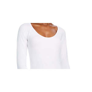 Bar III Body da donna taglie forti, scollo rotondo, bianco, intero, stile estivo, vestibilità aderente, in nylon e maglia, tinta unita e fantasia - Product Image 2