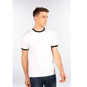 Camiseta de punto con ribete en contraste de Bella + Canvas, estilo vintage, unisex, manga corta, 100% algodón - Product Image 2