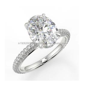 El mejor proveedor Moissanite Anillo de compromiso Solitario Diseño clásico Joyería nupcial de plata esterlina para propuesta Regalo de boda - Product Image 1