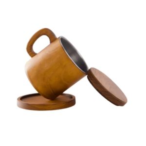 Stainless Steel Lined Wooden <b>Mug</b> - Product Image 3