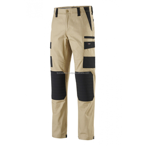 Pantalon cargo décontracté pour homme, taille mi-haute, de haute qualité, léger, respirant, en coton, séchage rapide, écologique, fermeture à cordon - Product Image 4