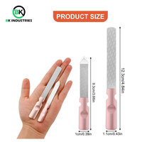 Lima de Uñas Profesional de Doble Cara para Uñas de Gel Acrílico, Lima de Uñas con Pulido, Herramienta de Manicura de Calidad Profesional