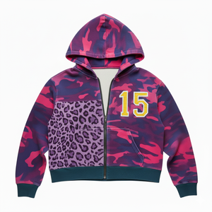 Sweat à capuche en polaire surdimensionné pour homme, poids lourd, lavage à l'acide, streetwear vintage, délavé, fermeture éclair, logo brodé personnalisé, OEMODM privé - Product Image 3