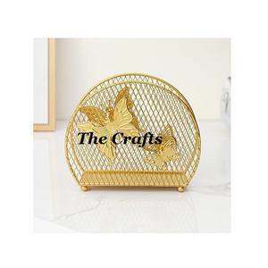 Extremely Good Design <b>Tissue</b> <b>Paper</b> Holder In Metal Gold <b>Color</b> Napkin Holder For Table Top Accessories - Product Image 6