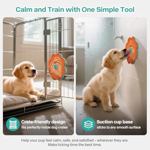 แผ่นซิลิโคนรองเลียสำหรับสัตว์เลี้ยงแผ่นรองคลายเครียดสำหรับสุนัขและแมวตัวป้อนแบบไม่ลื่นช้าทำความสะอาดง่าย - Product Image 3