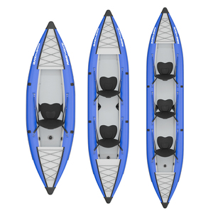 Canoë gonflable professionnel à deux places Ridewave <span class=keywords><strong>haute</strong></span> performance en PVC personnalisé pour la dérive en eaux vives avec plancher <span class=keywords><strong>haute</strong></span> <span class=keywords><strong>pression</strong></span> - Product Image 3