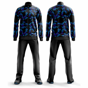 Ensemble de vêtements de sport personnalisé professionnel à fermeture éclair intégrale, veste et pantalon, hommes, femmes, jeunes, vêtements d'équipe, tenue d'entraînement, prix bas, OEM - Product Image 5