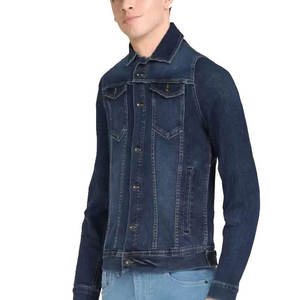 Logotipo hecho en fábrica, precio al por mayor, Chaquetas vaqueras negras para hombre de alta calidad personalizadas, precio más vendido, chaqueta vaquera - Product Image 2