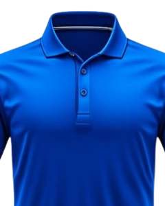 Polo homme personnalisé uni bleu roi à manches courtes en tissu respirant, décontracté, pour le golf, doux et confortable, OEM personnalisé - Product Image 4
