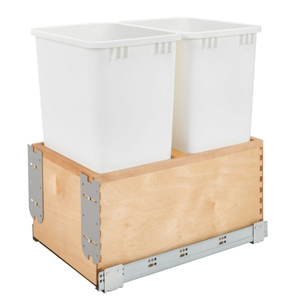 Contenedor de Basura Extraíble de Madera (Doble Compartimento) - Product Image 2